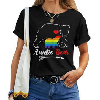Lgbt Auntie Bear Aunt Gay Pride Proud Mom Women T-shirt | Mazezy CA