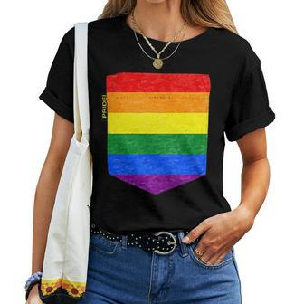 Lgbt Flag Rainbow Pride Gay Lesbian Flags Couple Men Women Women T-shirt Crewneck | Mazezy CA