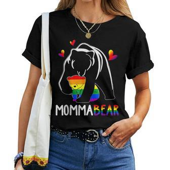Lgbt Mama Momma Bear Gay Pride Proud Mom Women T-shirt | Mazezy