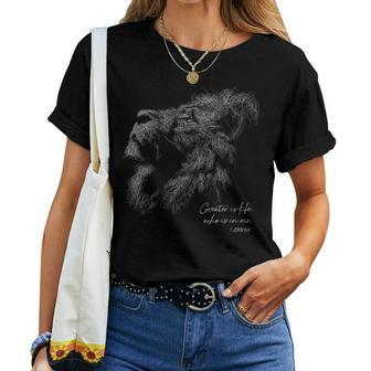 Lion Of Judah Christian Women T-shirt | Mazezy
