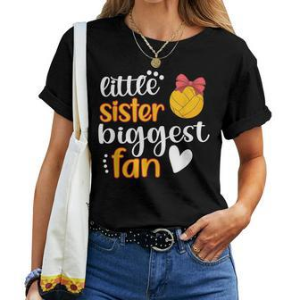 Little Sister Biggest Fan Water Polo Sister Water Polo Sis Women T-shirt | Mazezy DE