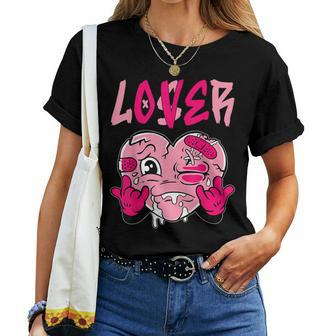 Loser Lover Drip Pink Heart Matching Outfit Women Women T-shirt - Thegiftio UK