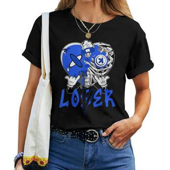 Loser Lover Dripping Heart Blue 5S For Women Women T-shirt - Monsterry