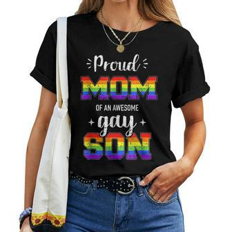 I Love My Gay Son Lgbt Pride Month Proud Mom Dad Women T-shirt | Mazezy