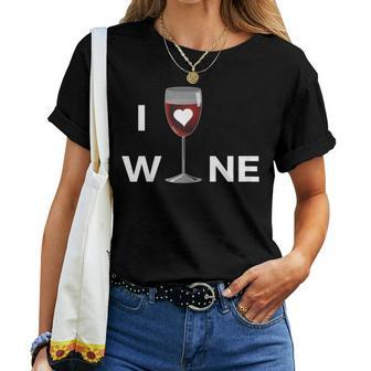Love Glass Of Wine Gourmet Trend Edition Women T-shirt - Seseable