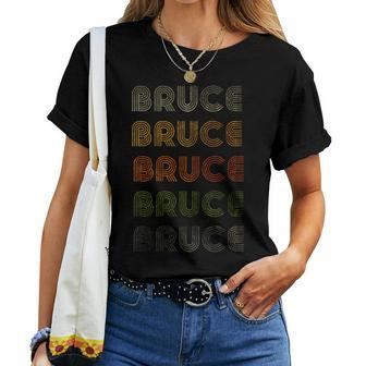 Love Heart Bruce GrungeVintage Style Black Bruce Women T-shirt - Seseable