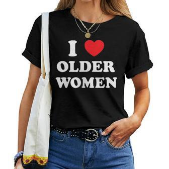 I Love Heart Older Women Women T-shirt | Mazezy