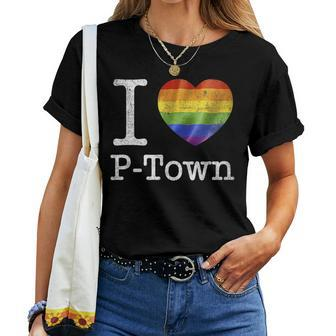 I Love P-Town - Provincetown Ma Gay Pride Lgbt Women T-shirt | Mazezy