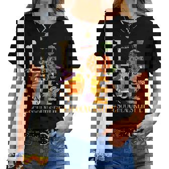 Love School Nurse Halloween Costume Pumpkin Autumn Fall Halloween Costume Women T-shirt | Mazezy