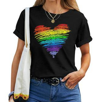 Love Wins Lgbt Supporter Love Rainbow Csd Gay Pride Lgbt Women T-shirt | Mazezy
