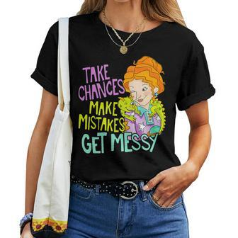 Magic School Bus Take Chances Make Mistakes Get Messy Women T-shirt - Seseable