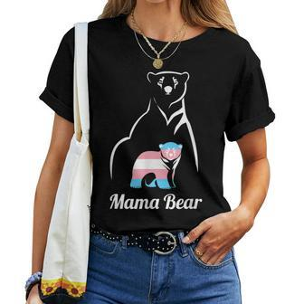 Mama Bear Lgbtq Trans Child Transgender Trans Pride Women T-shirt | Mazezy