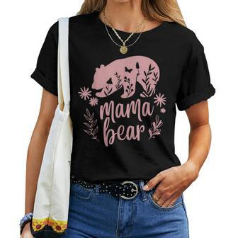 Mama Bear Outfit Momma Family Matching Mothers Women T-shirt | Mazezy