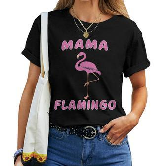 Mama Bird Flamingo - Family Matching Bird Pink Women T-shirt | Mazezy