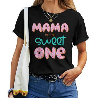 Mama Of The Sweet One First Birthday Matching Family Donut Women T-shirt - Seseable