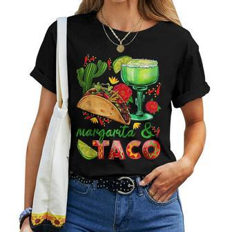 Margs & Tacos Margarita Tequila Drinker Taco Lover Tacos Women T-shirt