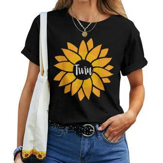 Matching Big Little Greek Reveal Sorority Family Sunflower Women T-shirt | Mazezy