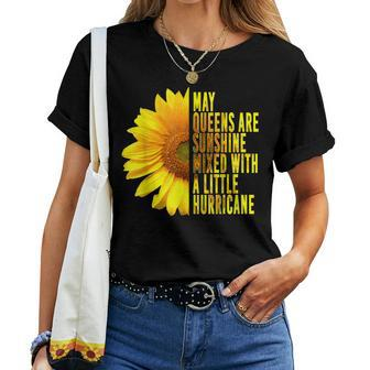 May Birthday T Queens Women Girls Sunflower Women T-shirt | Mazezy CA