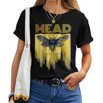 Mead Dripping Honey Bee Retro Women T-shirt | Mazezy