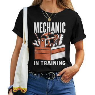 Mechanic In Training And Repair Men Women Children Mechanic Women T-shirt | Mazezy