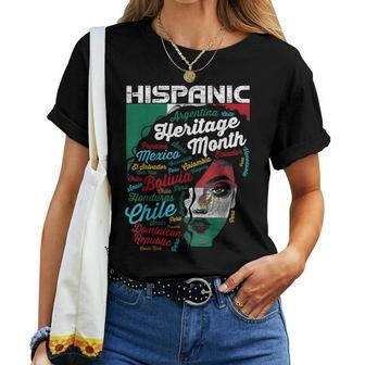 Mexicana Hispanic Heritage Month Mexican Latina Women T-shirt | Mazezy