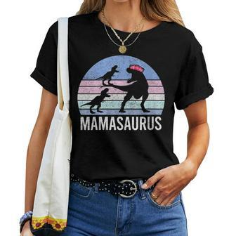 Mom Mother Christmas Xmas Mamasaurus 2 Son Wife Women Women T-shirt | Mazezy DE