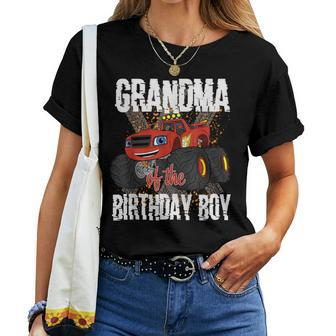 Monster Truck Family Matching Party Grandma Of The Birthday Women T-shirt | Mazezy UK