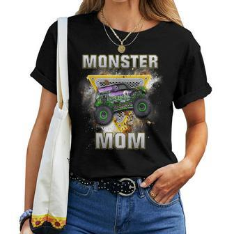 Monster Truck Are My Jam Monster Truck Mom Women T-shirt - Seseable