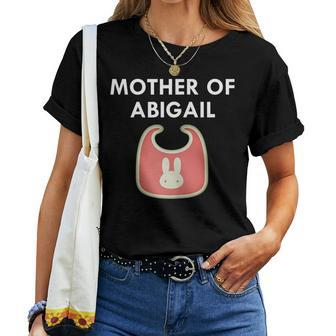 Mother Baby Abigail Newborn Girl Individual T Women T-shirt | Mazezy
