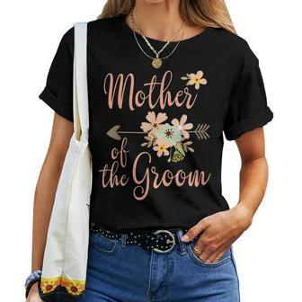 Mother Of The Groom Wedding Party Pretty Floral Women T-shirt Casual Daily Crewneck Short Sleeve Graphic Basic Unisex Tee