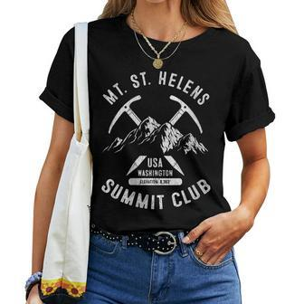 Mount St Helens Summit Club I Climbed Mt St Helens Women T-shirt | Mazezy