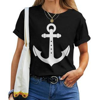 Nautical Anchor Cute For Sailors Boaters & Yachting_2 Women T-shirt | Mazezy