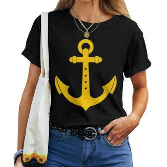 Nautical Anchor Cute For Sailors Boaters & Yachting_3 Women T-shirt | Mazezy