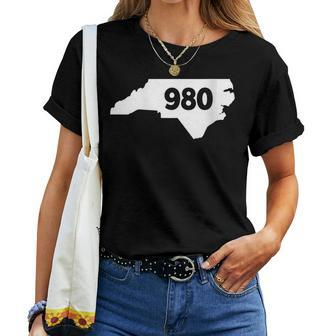 North Carolina 980 Area Code Women T-shirt | Mazezy