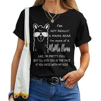 Im Not Mama Bear Im More Of A Mama Llama Women T-shirt - Thegiftio UK