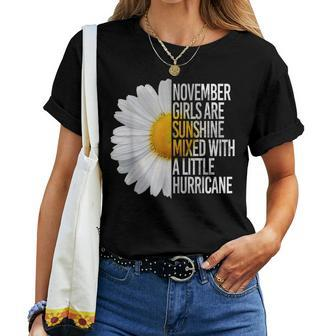 November Women Birthday Daisy Daisies Quote Women T-shirt | Mazezy