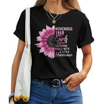 November Girls 1969 Sunflower 50Th Birthday Women T-shirt | Mazezy