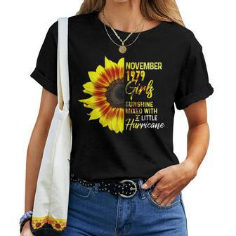 November Girls 1979 Sunflower 40Th Birthday Women T-shirt | Mazezy