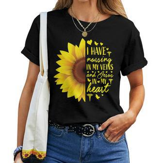 Nurse Cute Nursing Student Graduation Nurses Sunflower Women T-shirt | Mazezy
