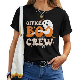 Office Boo Crew Ghost Halloween Teacher Office Crew Group Women T-shirt - Monsterry UK