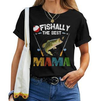 Ofishally The Best Mama Fishing Rod Mommy For Women Women T-shirt | Mazezy UK