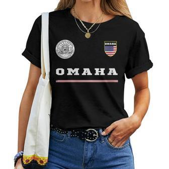 Omaha SportsSoccer Jersey National Pride Women T-shirt | Mazezy