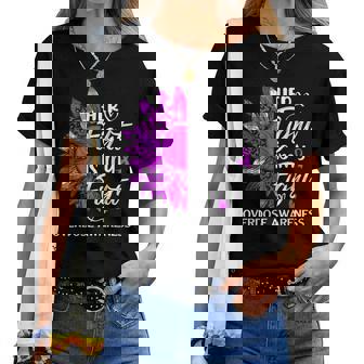 Overdose Awareness Her Fight Is My Fight Leopard Sunflower Women T-shirt | Mazezy