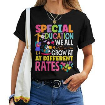 Paraeducator Paraprofessional Sped Teacher Special Education Women T-shirt | Mazezy