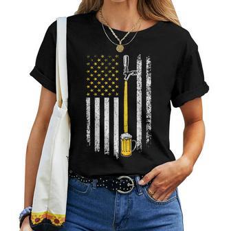 Patriotic Us Flag American Brewery Craft Beer Funny Men Women T-shirt - Seseable