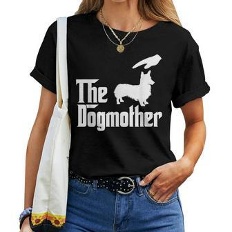 Pembroke Welsh Corgi Dog Mom The Dogmother Dogs Lovers Women T-shirt Crewneck | Mazezy