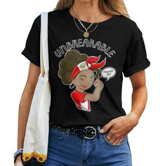 Peruvian Girl Unbreakable I Peruvian Heritage I Peru Women T-shirt | Mazezy