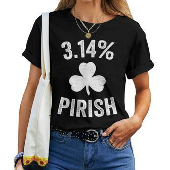 Pi Day St Patrick's 314 Irish Pirish Math Teacher Women T-shirt | Mazezy