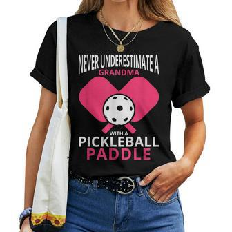 Pickleball Grandma Never Underestimate Dink Women T-shirt - Monsterry DE