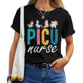 Picu Nurse Pediatric Unicorn Nurse Appreciation Nursing Women T-shirt - Monsterry DE
